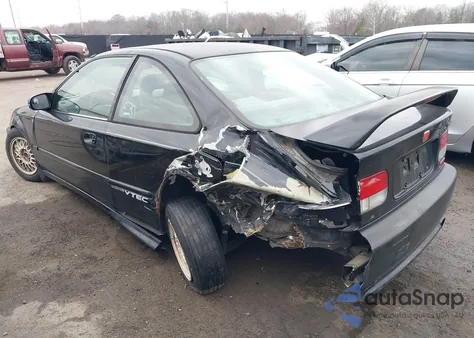 2000 Honda Civic Ex из США, поврежденный, VIN 1HGEJ8242YL038746